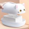 Cute Cat Paper Towel Holder with Lid, Kitten or Tabby Design, Round Storage Box for Home Bathroom Room Decor