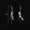 Butterfly Long Tassel Dangle Earrings Elegant Hanging Butterfly Drop Earrings For Women Charming Jewelry Gifts