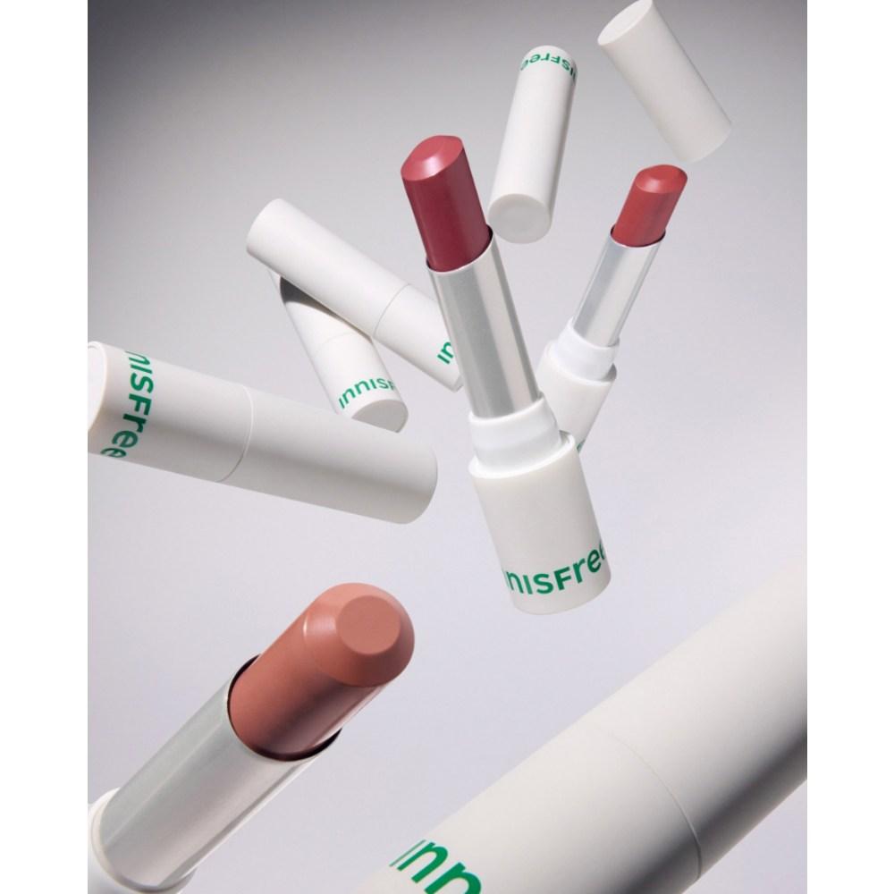 Innisfree Воздушная матовая помада 3,5 г, нет. 8 Янтарный кирпич, 1 штука