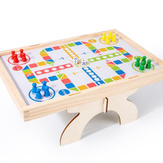 Футбол Летающие шахматы Настольная игра 2-в-1 Двусторонняя детская настольная футбольная игрушка для малышей