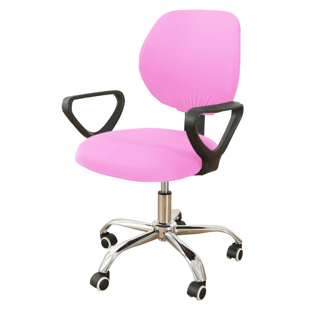 Эластичные чехлы на сиденья для офисных стульев из спандекса. Моющиеся вращающиеся чехлы на спинку. Подушки. Защитные чехлы для домашних животных. Универсальный чехол для компьютерного стула.