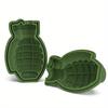 1/2sets Grenade Shaped Ice Mold, Silicone Novelty Ice Cube Tray for Cocktails, Creative Summer Party Drinking Accessories