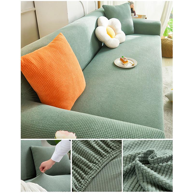 Эластичный жаккардовый чехол для дивана, эластичный чехол для дивана, секционный L-образный чехол для дивана, угловой чехол для гостиной, 1/2/3/4 сиденья
