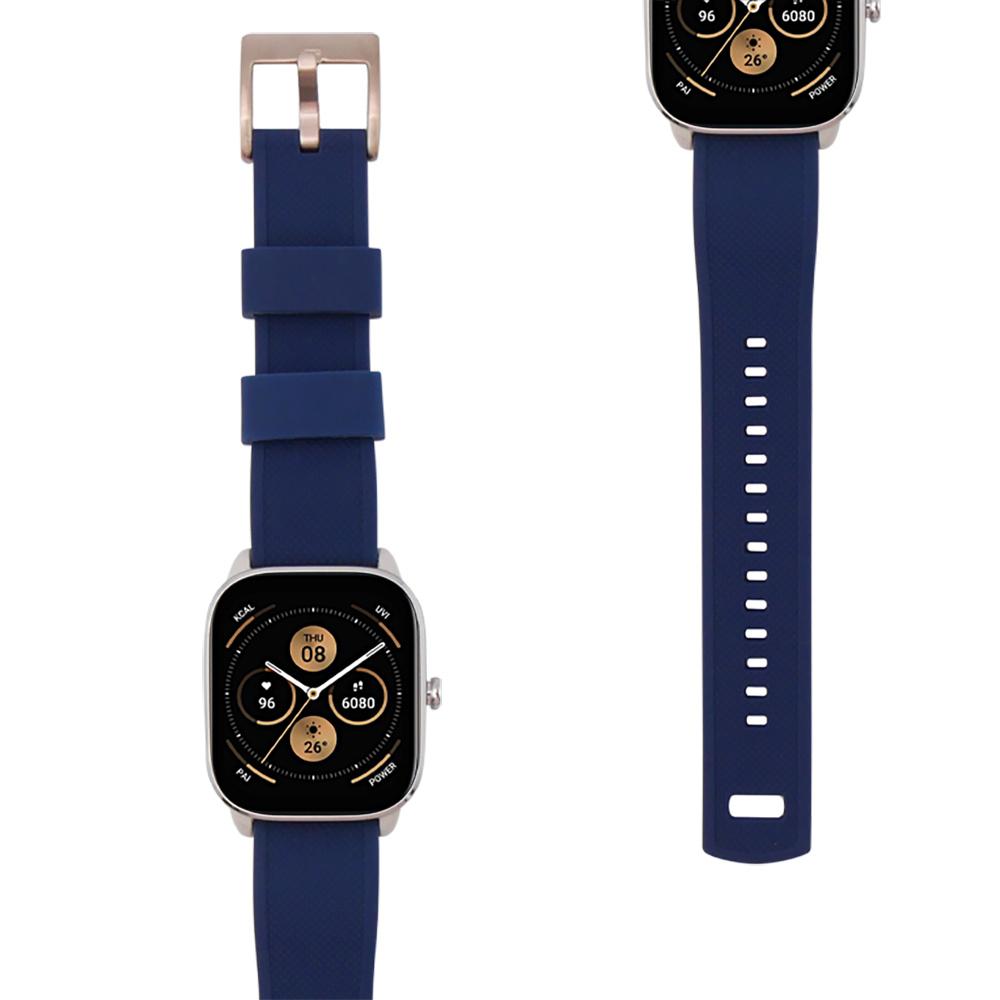 ERBORD Universal Silicone Strap 20mm, Dual Color, Blue / Red / Rose Gold