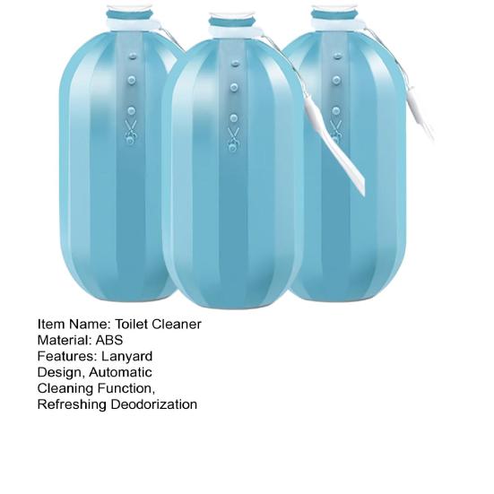 Toilet Cleaner with Lanyard Design High-Concentration Cleaning Fluid Automatic Cleaning Function Hanging Toilet Bowl Cleaner