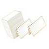 Set of 50 Stylish Gold Rimmed Table Name Cards for Wedding Banquet Dinner Party and Festival Gold/ Silver Accent