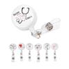 Retractable Badge Reel Clip Portable Nurse ID Name Card Badge Holders Accessory
