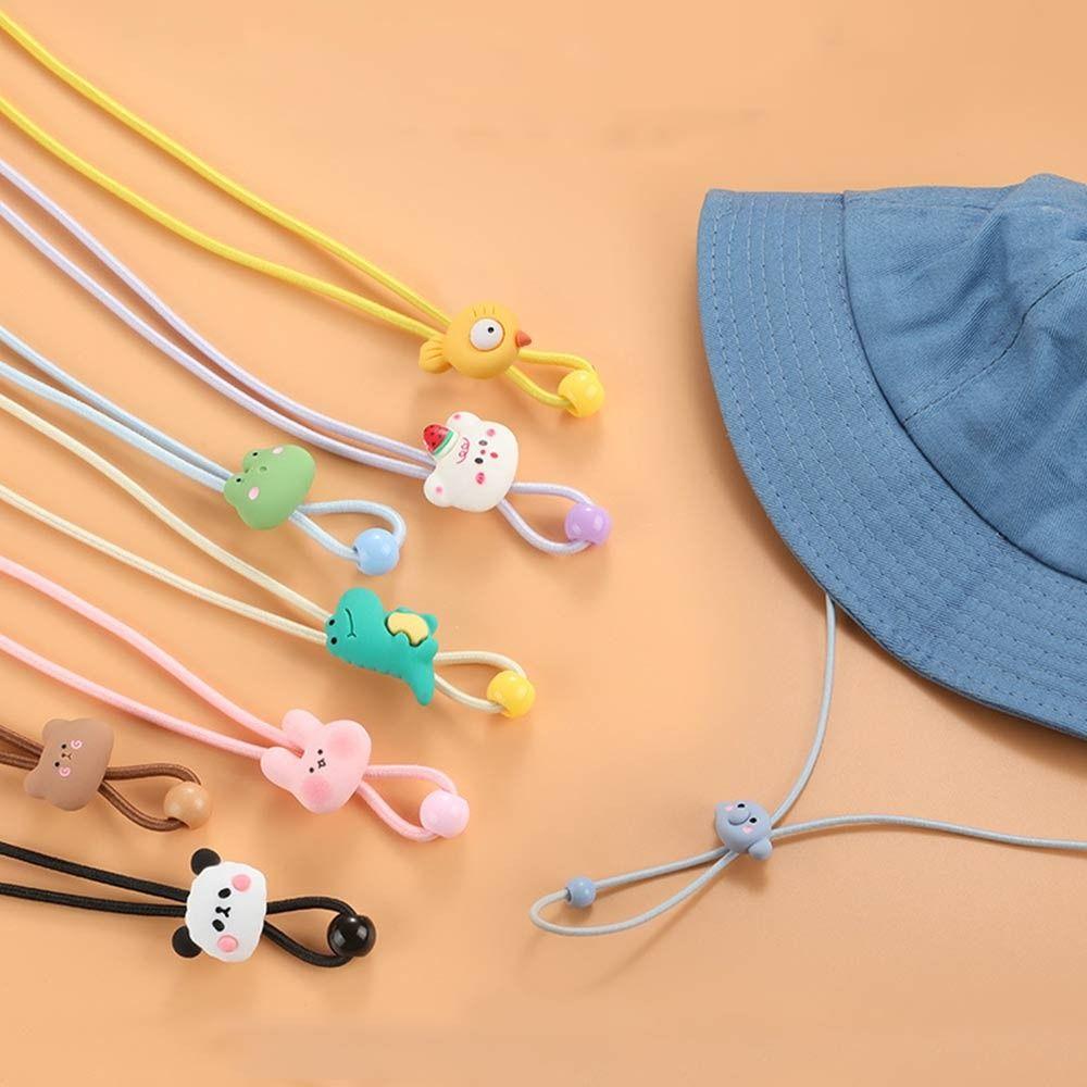 Hook Clips Hat Retainer Elastic Windproof Hat Strap Cartoon Hat Rope Hat