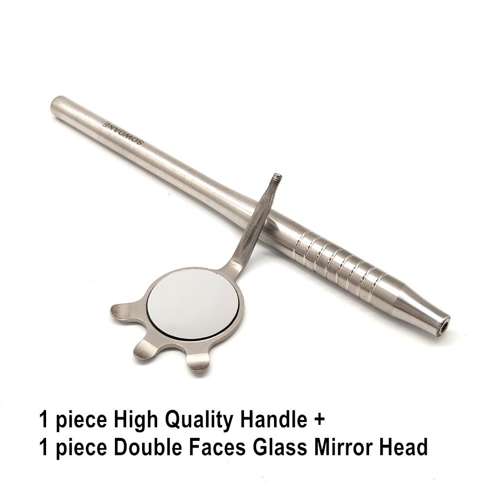 Стоматологическое зеркало для рта Одонтоскоп Уход за полостью рта Чистота зубов Осмотр Гигиена Стеклянное зеркало Зеркало с ручкой