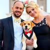 Formal Dog Tuxedo, Dog Bandana Collar with Bow Tie Costume for Small Dogs - Adjustable Dog Suit for Parties & Weddings
