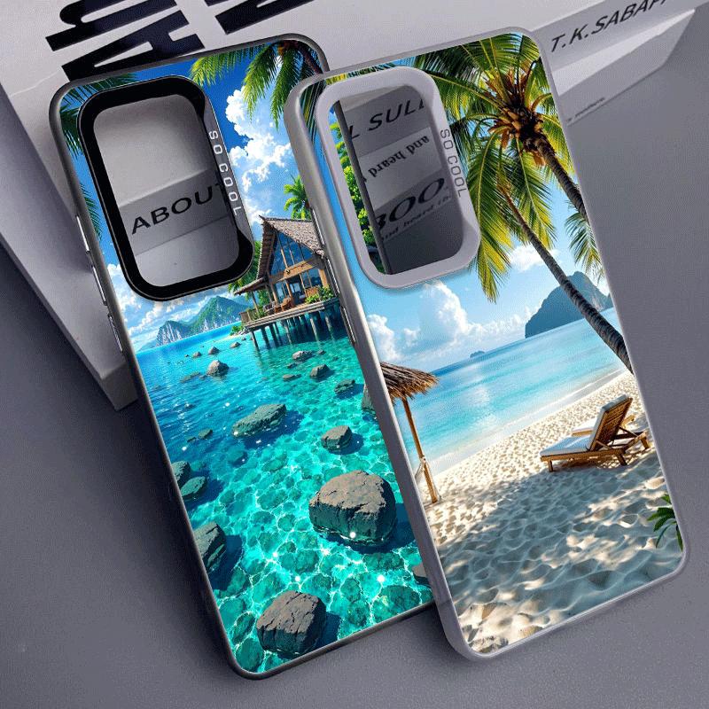 Летний пляж Море Пальма Отпуск Ударопрочный чехол для телефона для Samsung A17 A16 A15 A14 A37 A57 A36 A56 A26 A35 A55 A25 A34 A54 A2