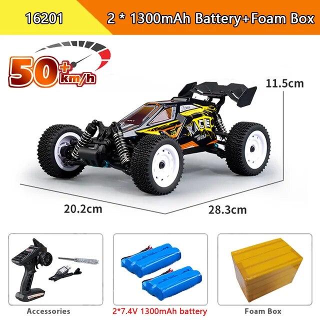 Новый автомобиль 4x4 с дистанционным управлением, 50 км/ч, со светодиодными фонарями, внедорожный 4x4, высокоскоростной дрифтовый монстр-трак, бесщеточный гоночный автомобиль для детей и взрослых, игрушки в подарок