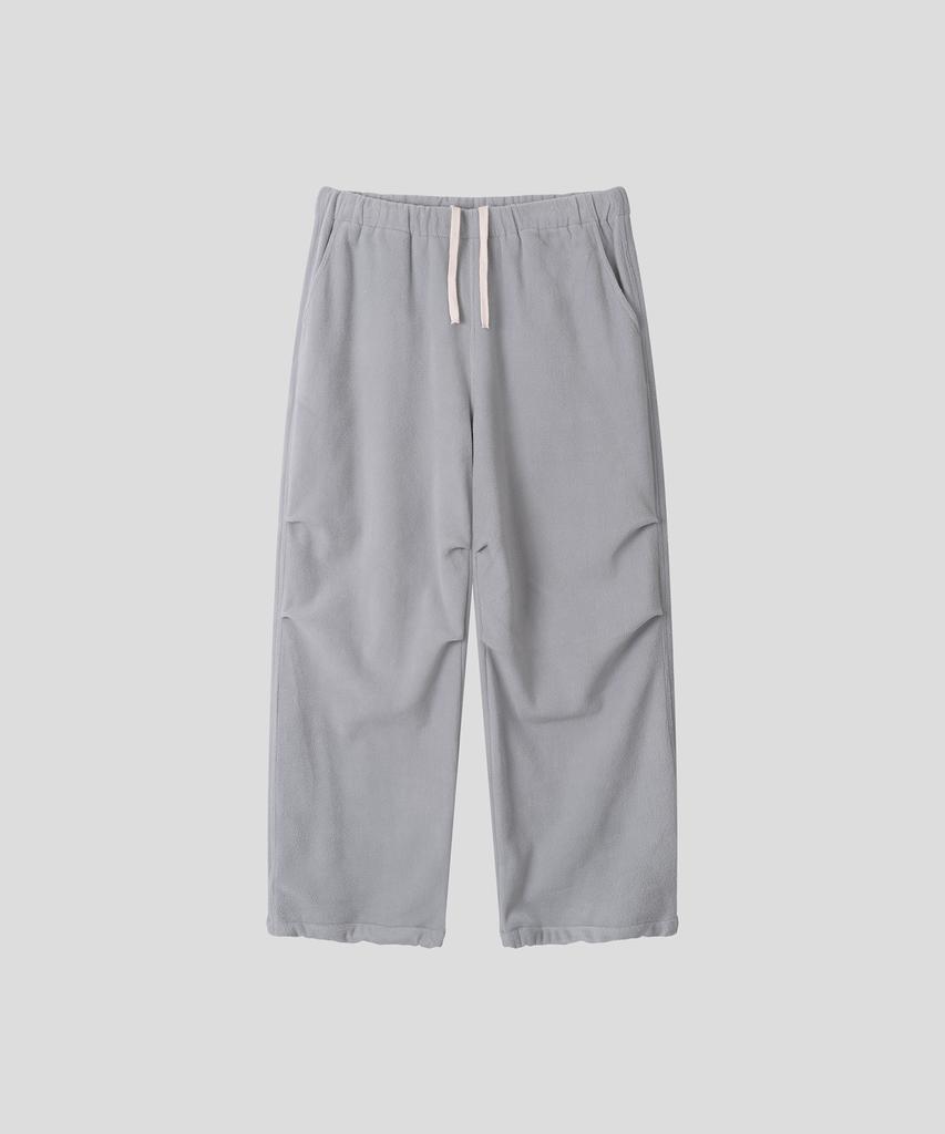 BLACK MOMENT Balloon Fit Pintuck Wide Cotton Pants [Khaki Brown]