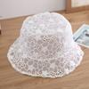 Sweet Cute Lace Hat Hollow Flower Bucket Hat Fashion Women Fisherman Hat Breathable Sunshade Sunscreen Hat