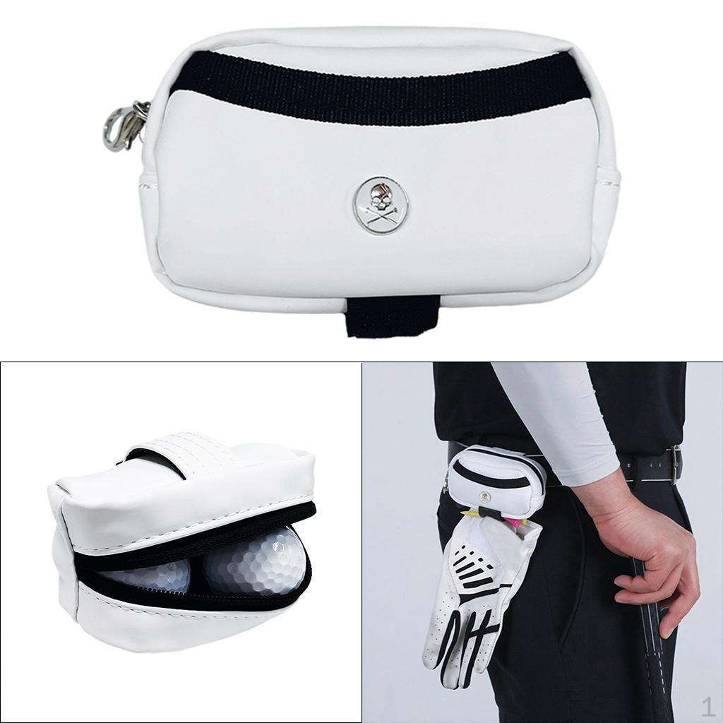 Golf Ball Carry Bag Portable for 2 3 Tees Mini Lightweight Pouch Holder
