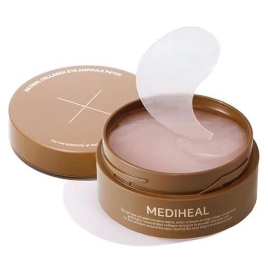 MEDIHEAL Ретинол Коллаген Ампульный Патч для Глаз 60 шт 103 г Маска Гелевый Пакет Тусклость Упругость Выравнивание Тона Уход Под Глазами Морщины