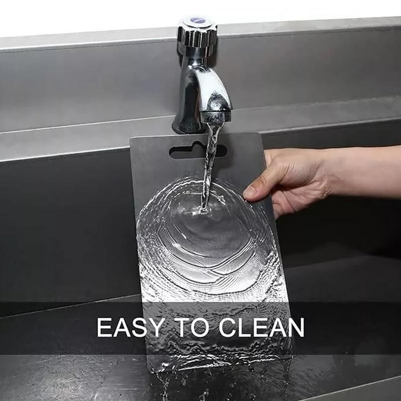 Разделочные доски из титана для кухни, разделочная доска из нержавеющей стали, двухсторонняя разделочная доска из нержавеющей стали 304 для пищевых продуктов