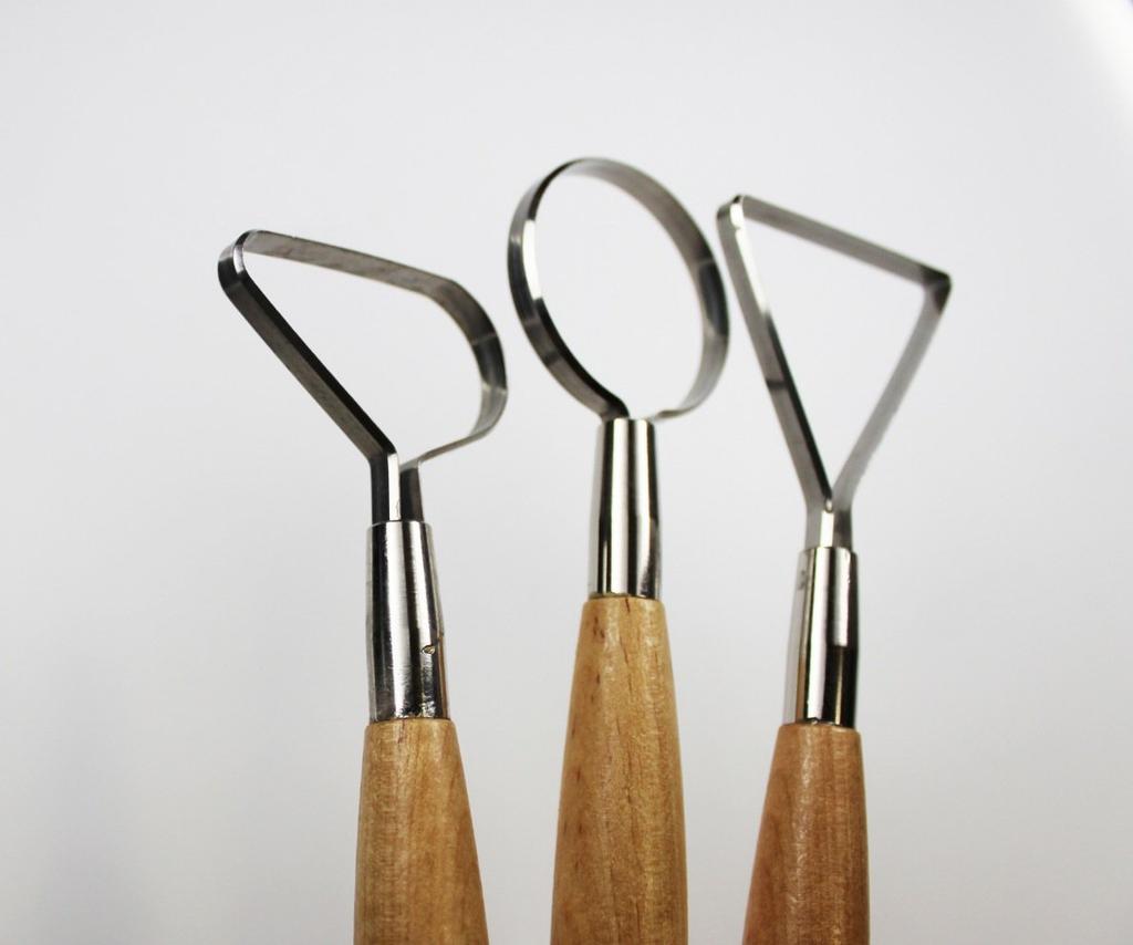 Pottery Pottery Tools Clay Flat C08 Supplies, Set, 3-Piece Set, Props, Liner, Spatula,