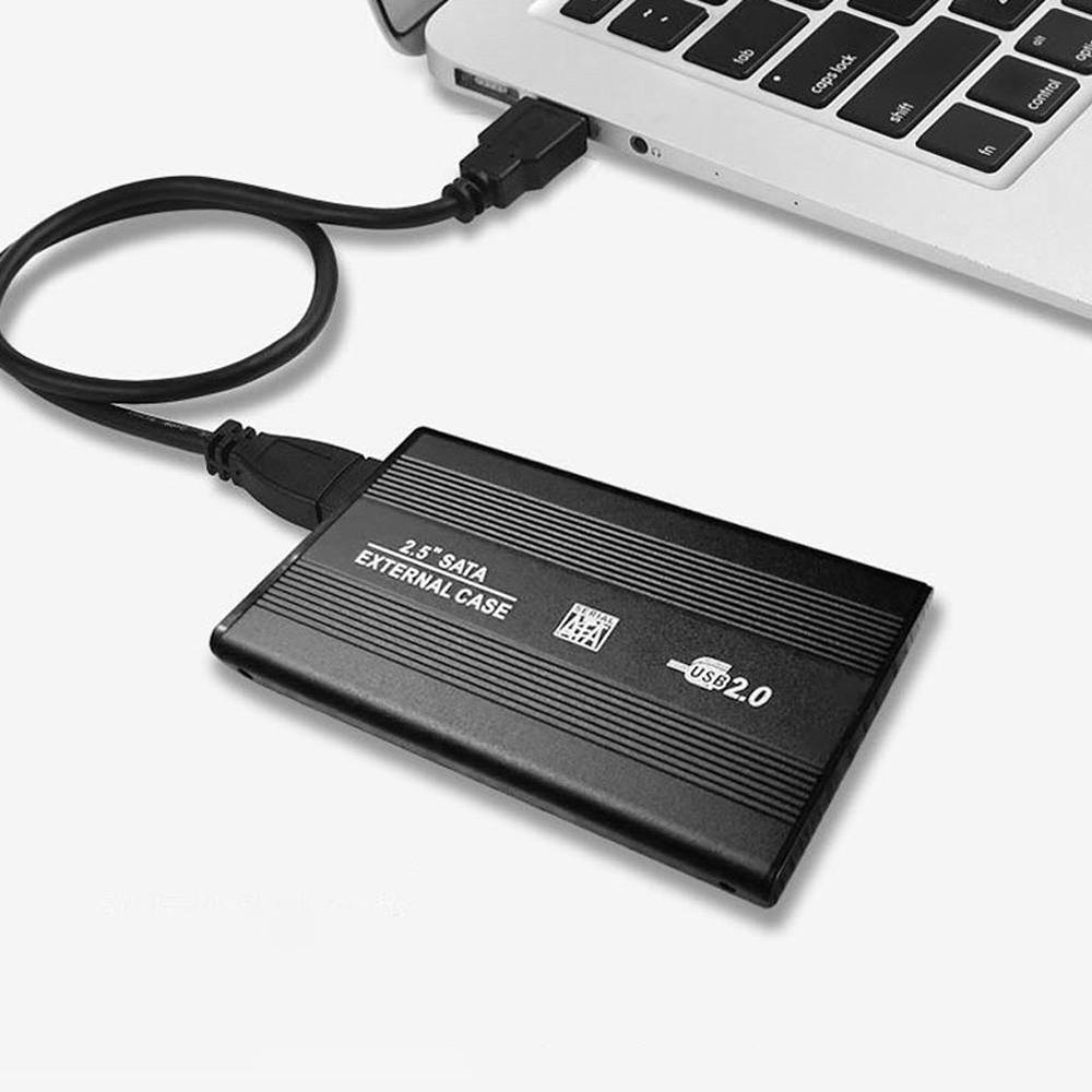 USB2.0 Портативный жесткий диск 2,5-дюймовый внешний корпус SATA HDD USB2.0 Корпус из алюминиевого сплава для