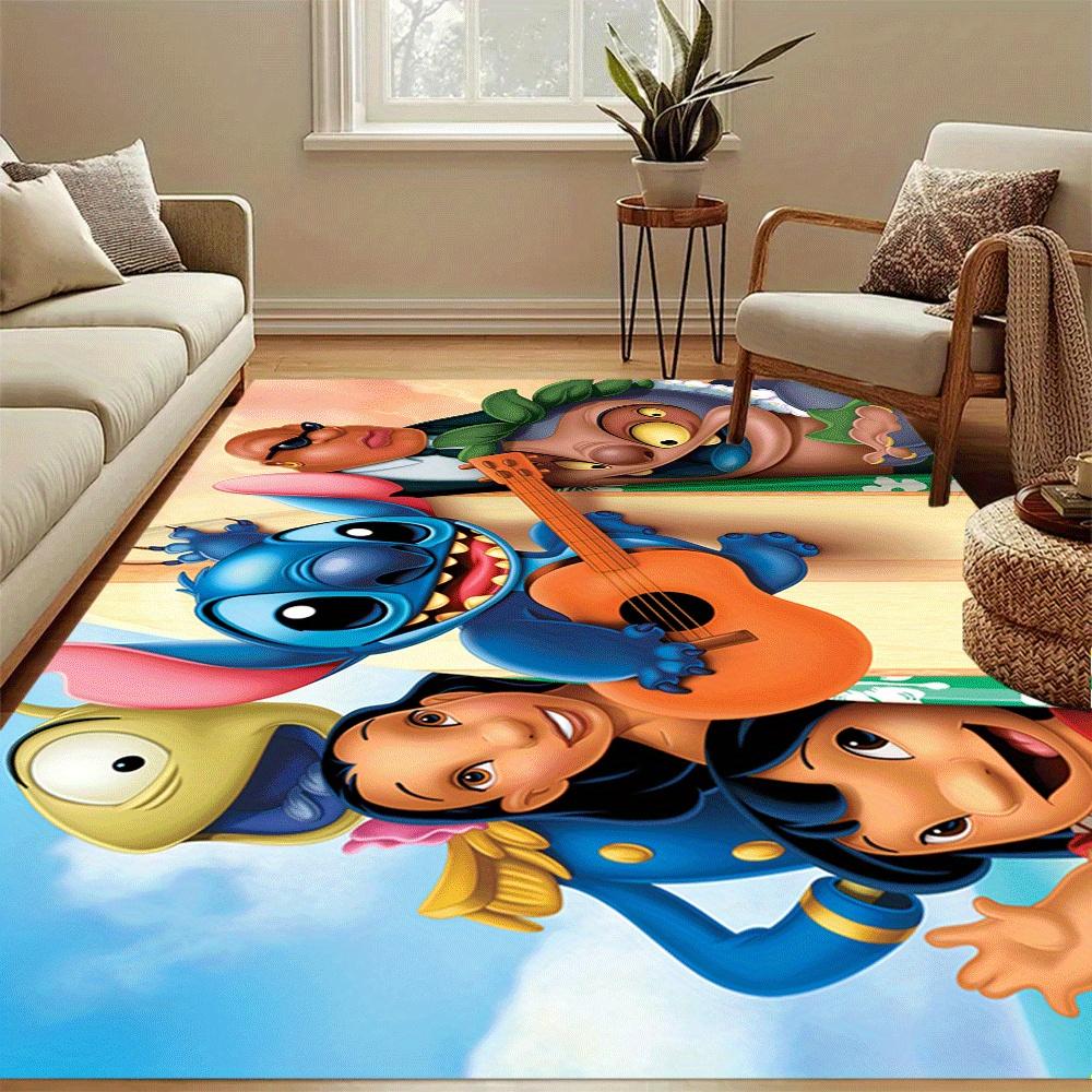 1pc Lilo-and-Stitch-(5)_01 Carpet Area Rug, Bedroom, and Playroom - Durable, Stain-Resistant, and Easy To Clean, Living Room, Laundry Room,