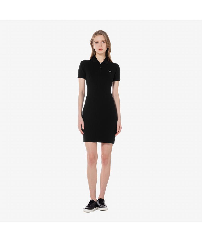 Lacoste Women'S Cable Short Sleeve Sweater Dress Ef382E-55G 031