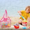 Beach Bag Mesh Shoulder Bag Sand Toy Bag Large Capacity Handbag Fashion Vacation Bag Seasides Bag Picnic Bag for Holiday