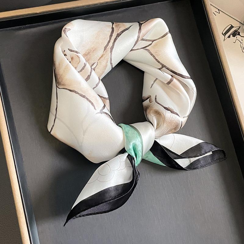 Meier Mulberry silk elegant women's scarf decorative scarf silk small square scarf shawl scarf