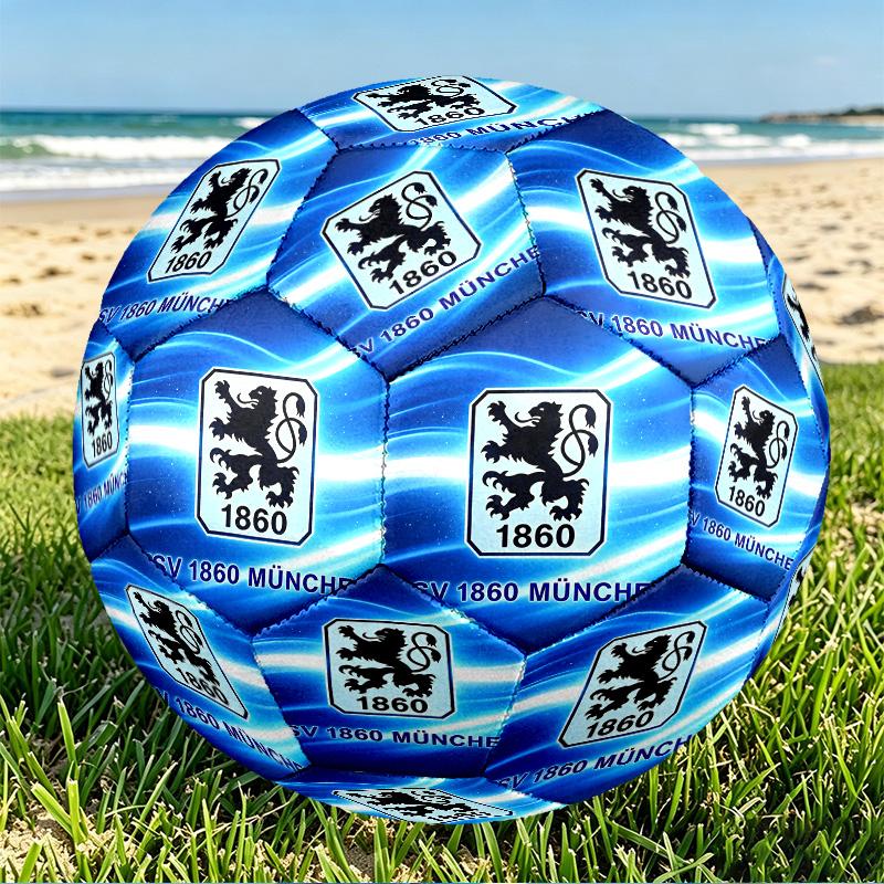 1860 Munchen football club Print Size 5 Soccer Ball, PU Wear Resistant Football for Match Training and Daily Practice, Birthday Gift for Soccer Fans