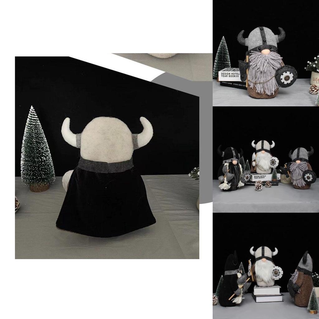 Очаровательная плюшевая игрушка-гном викинга. Идеально подходит для очаровательного скандинавского домашнего декора