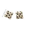 Irregular Polka Dot Earrings Sweet Square Earrings Korean Style Stud Earrings  For Women Gifts