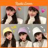 Rabbit Hair Soft Blend Knit Hat For Women Sweet And Versatile For All Seasons