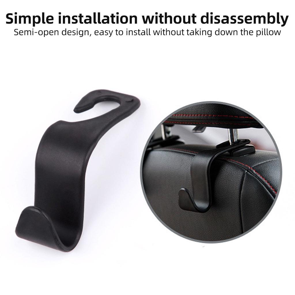 FONKEN Крючок для подголовника автомобильного сиденья, органайзер для заднего сиденья, вешалка для хранения сумки, одежды, пальто, аксессуары для интерьера