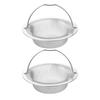 1/2/3-Piece Stainless Steel Sink Strainer With Handle 4.4" Diameter Drain Strainer Rust-Resistant Heavy Duty Sink Stopper