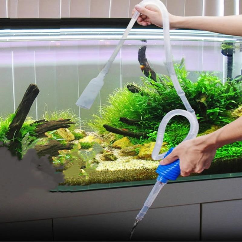 Сифон для аквариума Пылесос для смены воды в аквариуме Ручной сменщик воды Полуавтоматический очиститель для аквариумного насоса