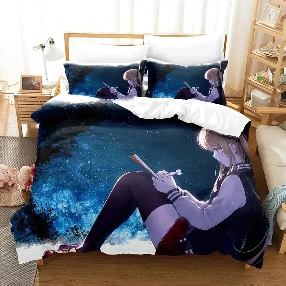Luxury New 3D Print Anime Megumi Kato Saekano Bedding Set Duvet Cover Bed Set Quilt Cover Pillowcase Queen Boys Adult Bedding