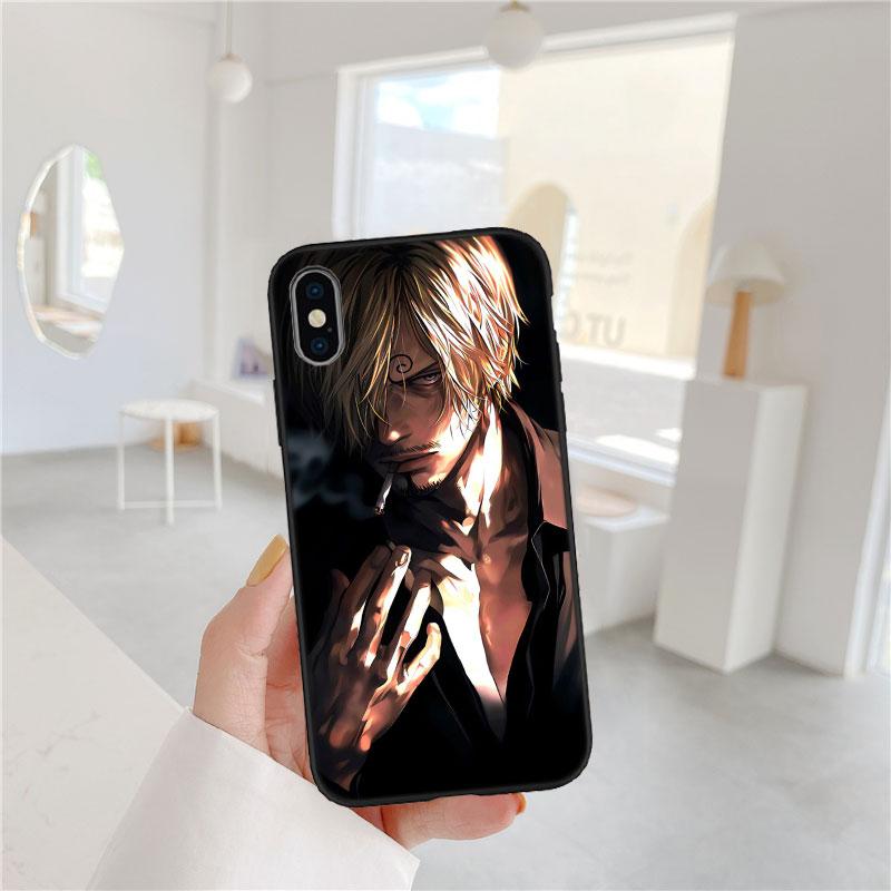 FM43 Чехол-накладка Sanji из One Piece для iPhone 16 15 14 13 12 Pro Max Plus Mini
