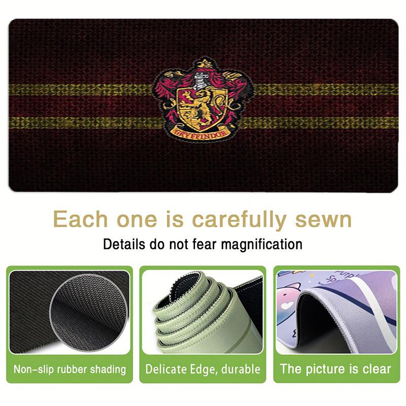 1pc Gryffindor House Crest Computer Pad with Vibrant Print, Mouse Pads for Desk 001