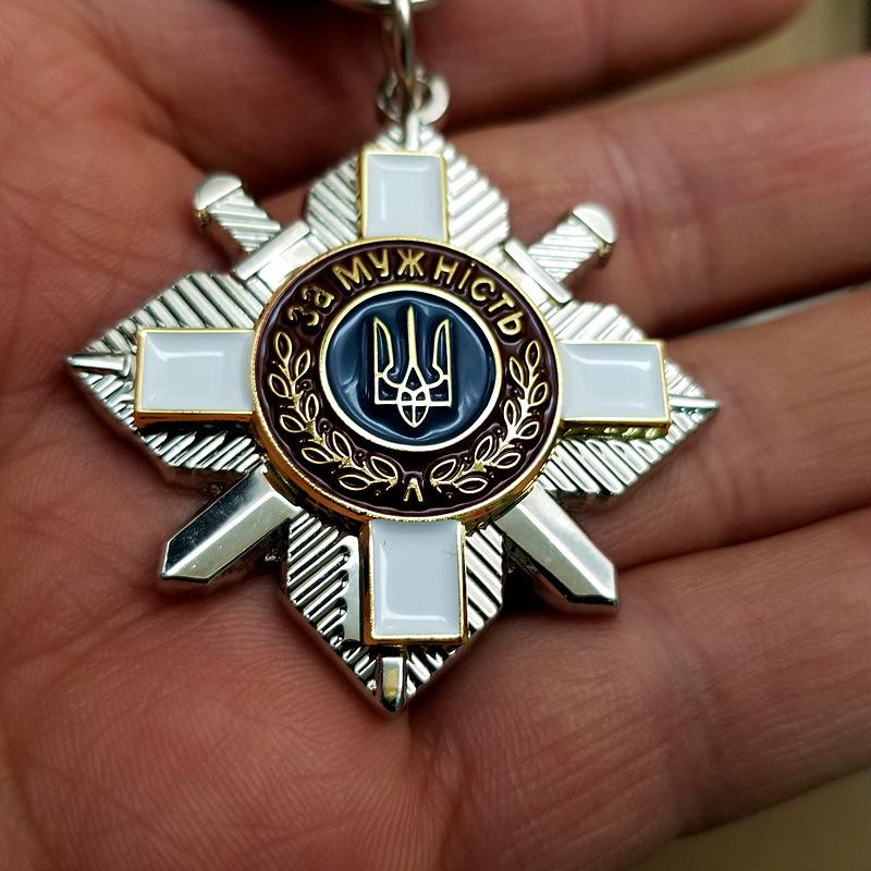 1 шт. Украина Крест Металлический Значок Копия Металлические Значки Аксессуары для Униформы Реквизит для Фотографии