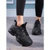 Women New Fashion Platform Sport Shoes Women 2025 New Summer Casual Chunky Sneakers Women Leather Platform Shoes
