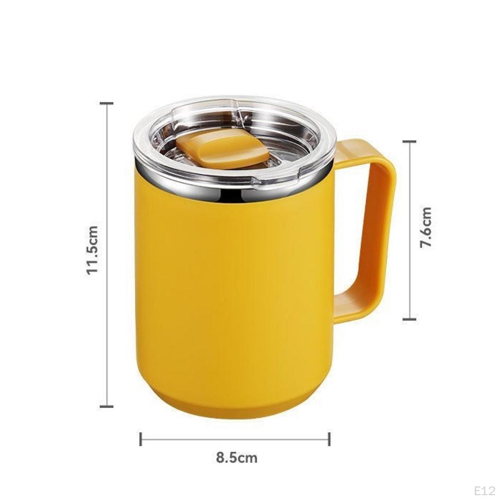 Кофейная кружка термос многоразовый двойной стенки герметичный с раздвижной крышкой для путешествий на вечеринку