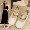 Women's Spring Summer Dress Flat Shoes Fairy Style Soft Sole Simple Comfortable Versatile Gentle Women's Single Shoes