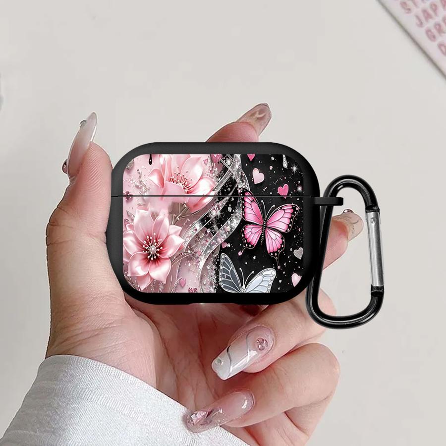Butterfly And Flower Cool Earphone Cases Cover Case For Airpods Pro3 4 3 Pro2 1 Pro 2