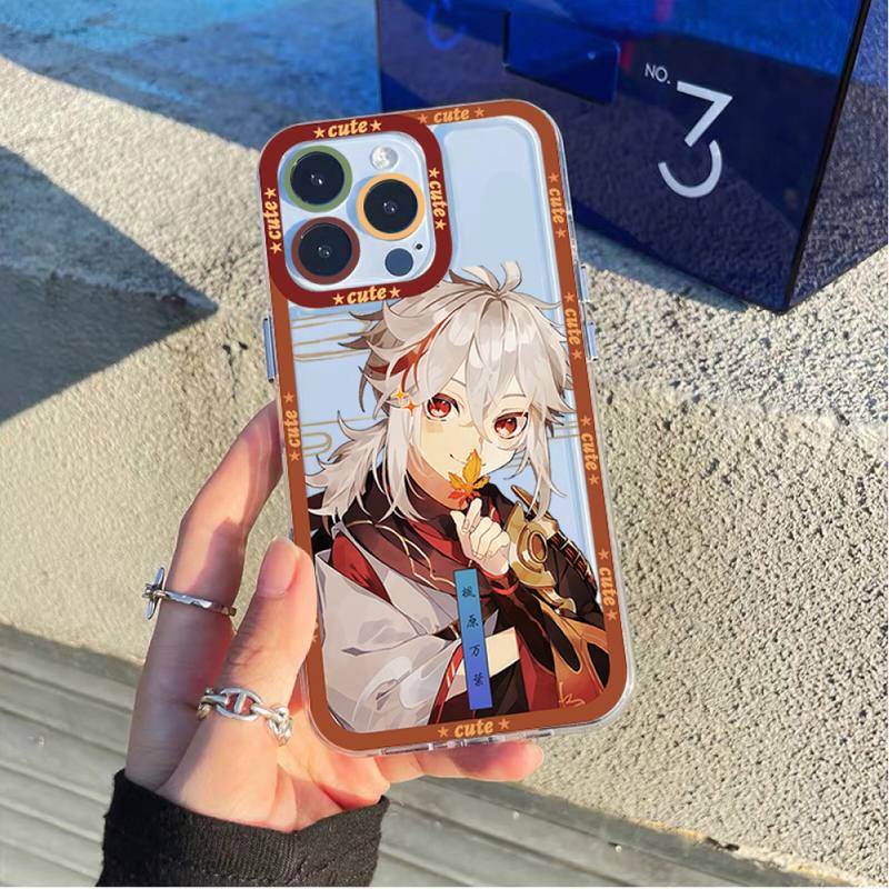 Чехол для телефона Genshin Impact Kaedehara Kazuha для iPhone 11 12 13 Mini Pro Max 14 Pro Max