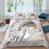 Wolf Dreamcatcher Duvet Cover Set Full Size Indian Dreamcatcher Animal 3D Bedding Set Exotic Style Bohemia Comforter/Quilt Cover