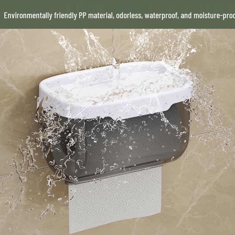 Настенный держатель для туалетной бумаги и бумажных полотенец для ванной комнаты (без сверления)