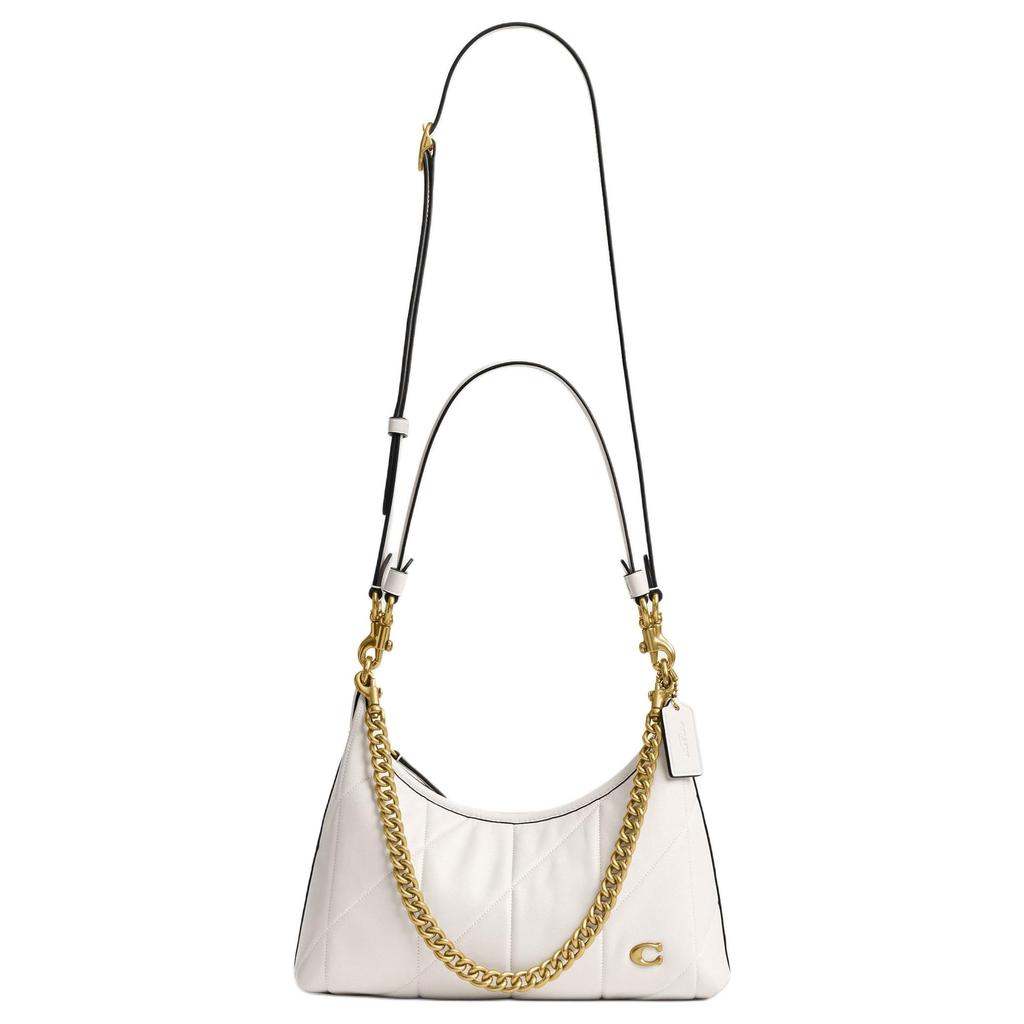 COACH Juliet Sheepskin Shoulder Bag Medium Women's Chalk White CEM90-B4HA