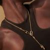 HERMES Sur Mer Metal Necklaces Women's Gold H100002FD00