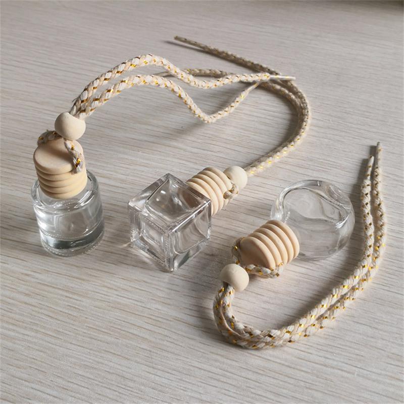 Пустая бутылка ароматерапия подвеска диффузор украшение для автомобиля ароматерапия украшение подвесной стеклянный флакон освежитель воздуха для автомобиля