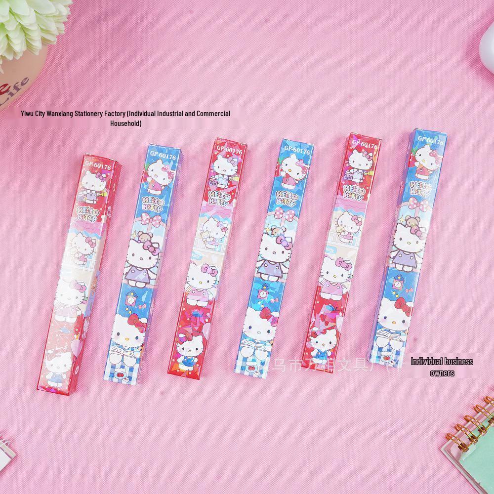 Черная шариковая ручка Hello Kitty - Быстросохнущие гладкие чернила для школьников