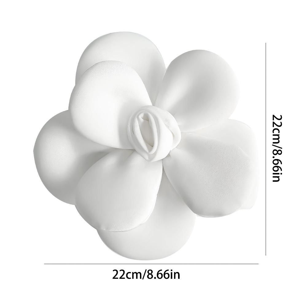 Exquisite Large Flower Corsage Soft Formal Dress Badge 22cm Camellia Brooch  Clothing Accessory